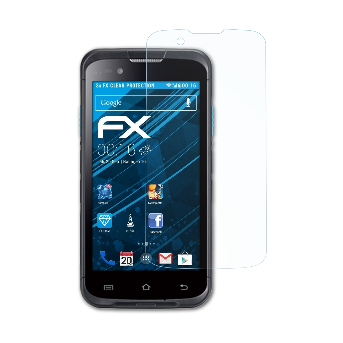 Unitech FX-Clear Displayschutz(für ATFOLIX EA602) 3x