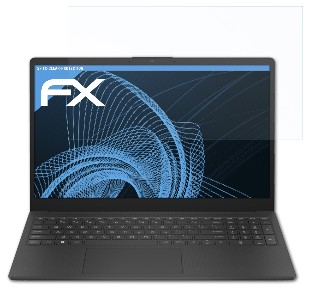 FX-Clear Displayschutz(für HP (7N2H0EA)) 15-fc0055ng ATFOLIX 2x