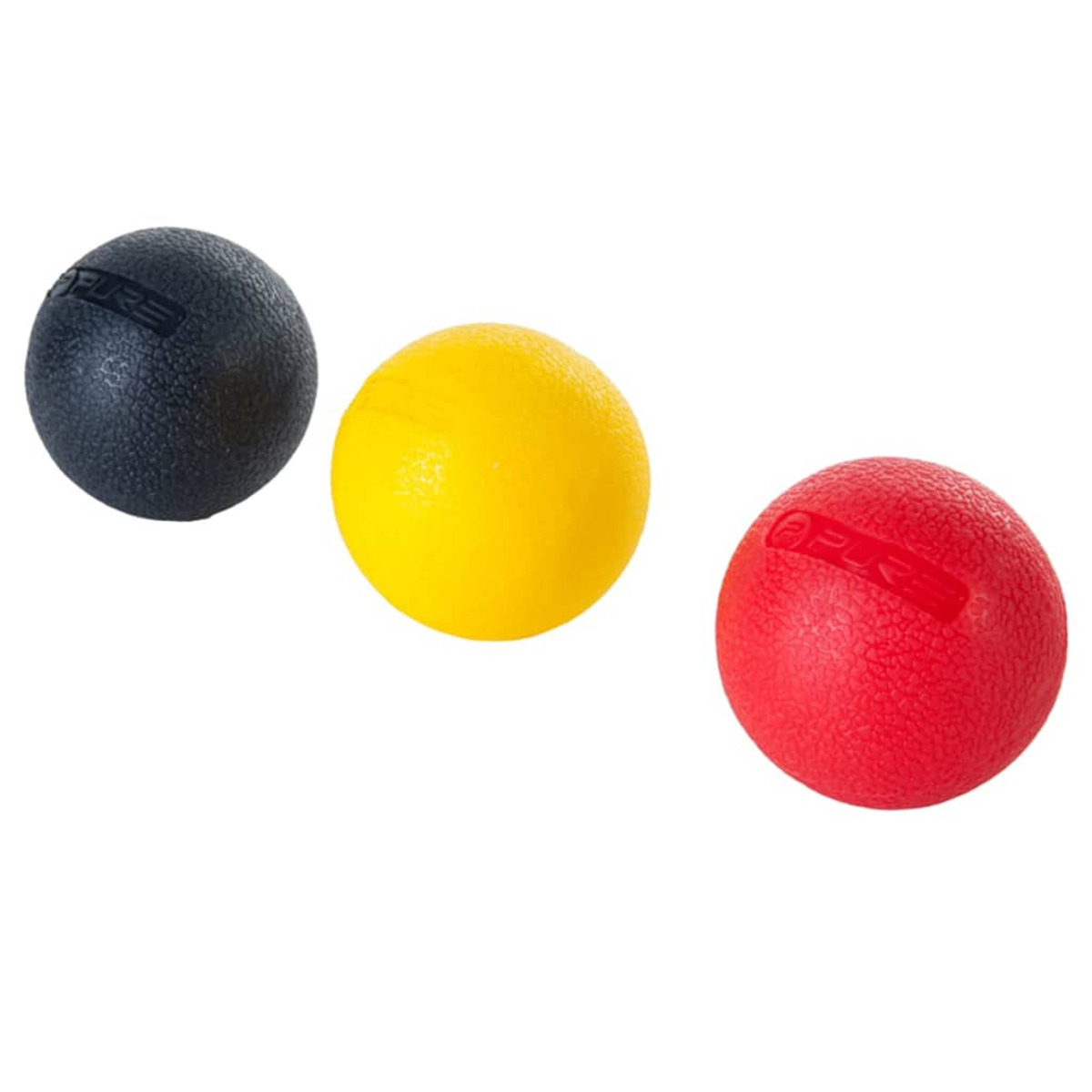 PURE2IMPROVE 408927 Gymnastikball, Gelb, rot schwarz und