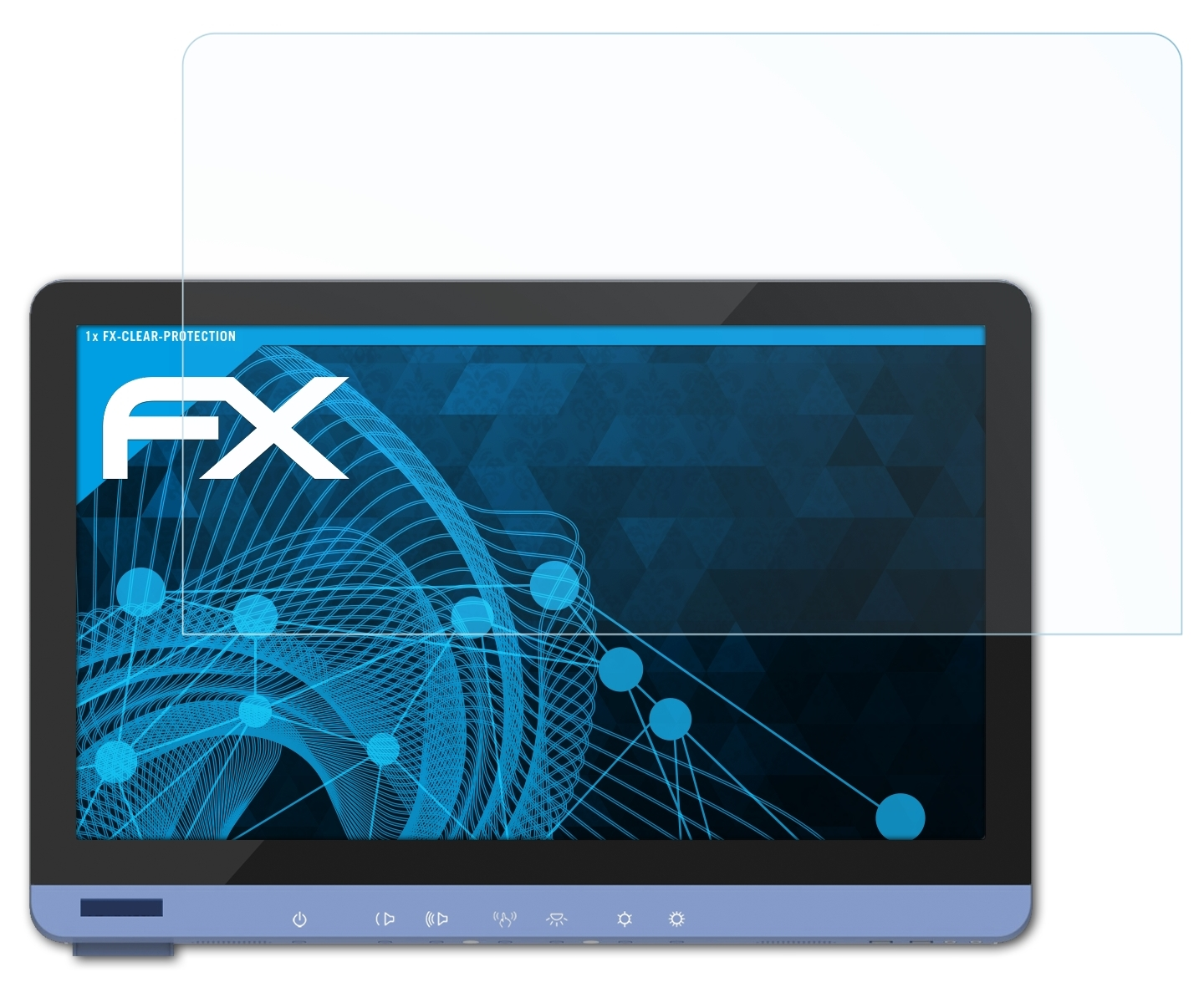 ATFOLIX Displayschutz(für POC-624) FX-Clear Advantech