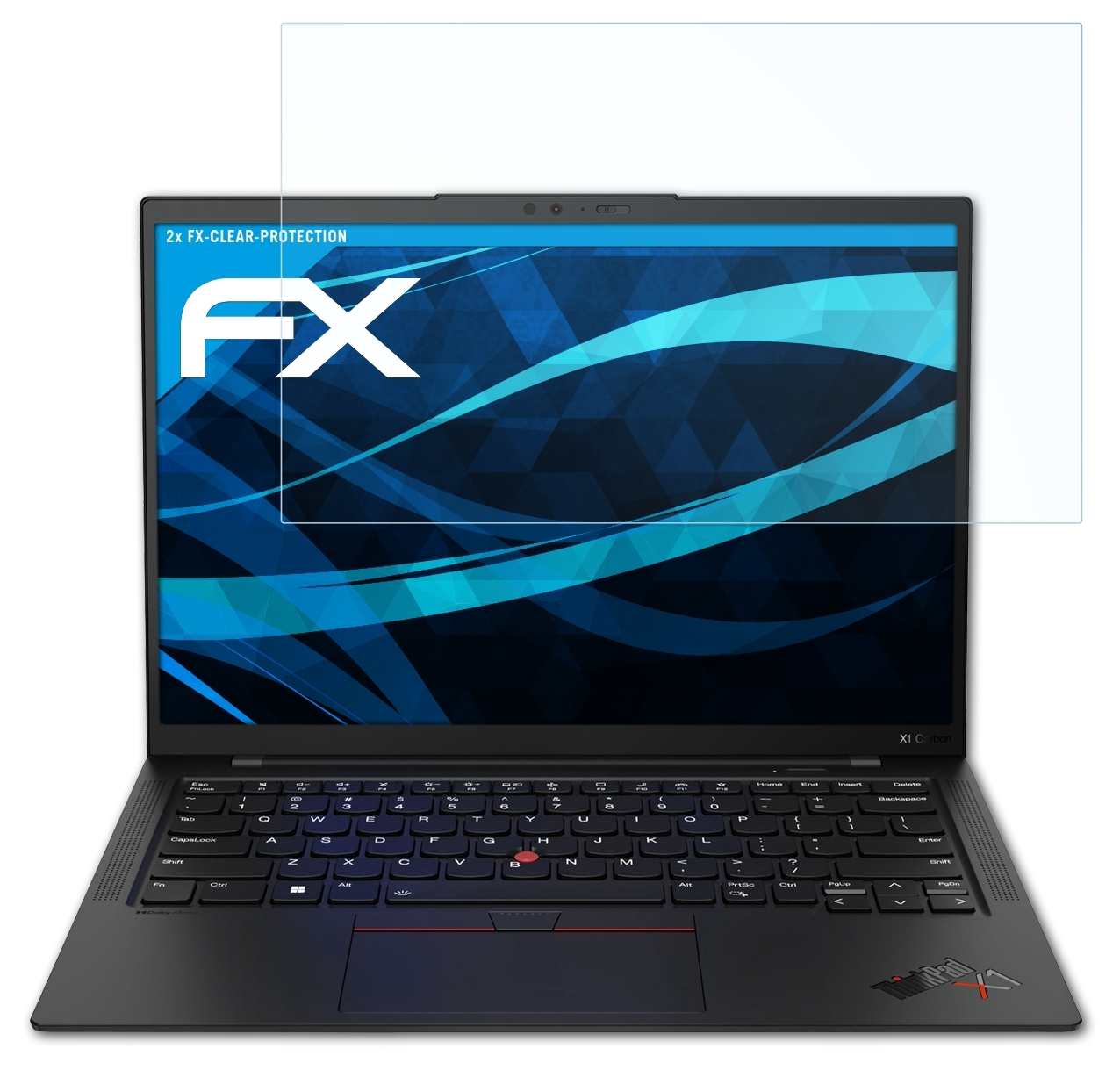 ATFOLIX 2x Lenovo Carbon (Gen X1 ThinkPad 11)) FX-Clear Displayschutz(für