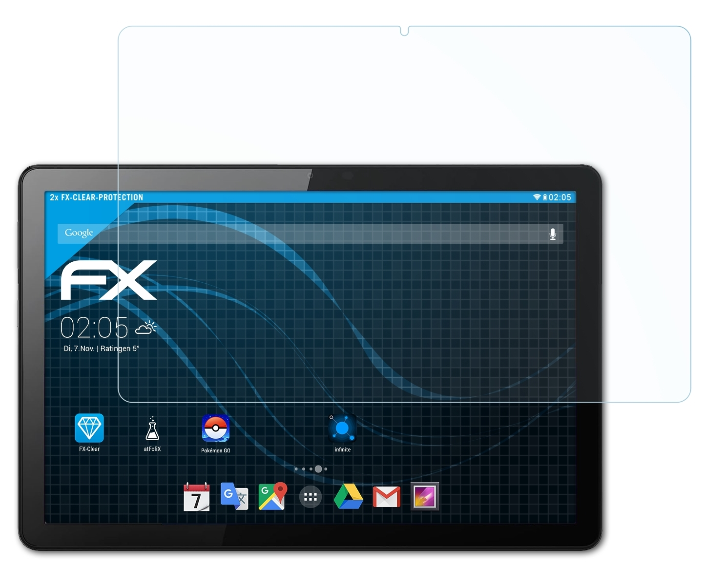 ATFOLIX 2x FX-Clear Tab Generation)) (3. M10 Lenovo Displayschutz(für