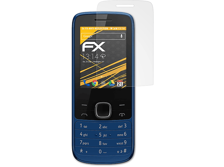 ATFOLIX 3x FX-Antireflex Displayschutz(für Nokia 4G) 225