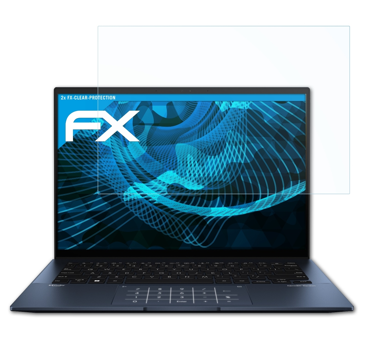 ZenBook (UX3402VA)) Displayschutz(für ATFOLIX OLED 14 FX-Clear Asus 2x 2023