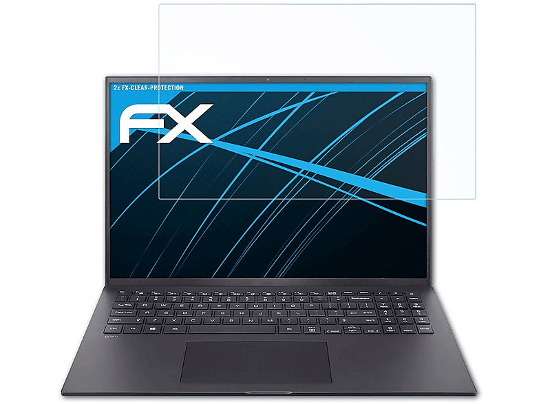 ATFOLIX 2x FX-Clear Displayschutz(für LG Gram 16 (16ZB90R-G))