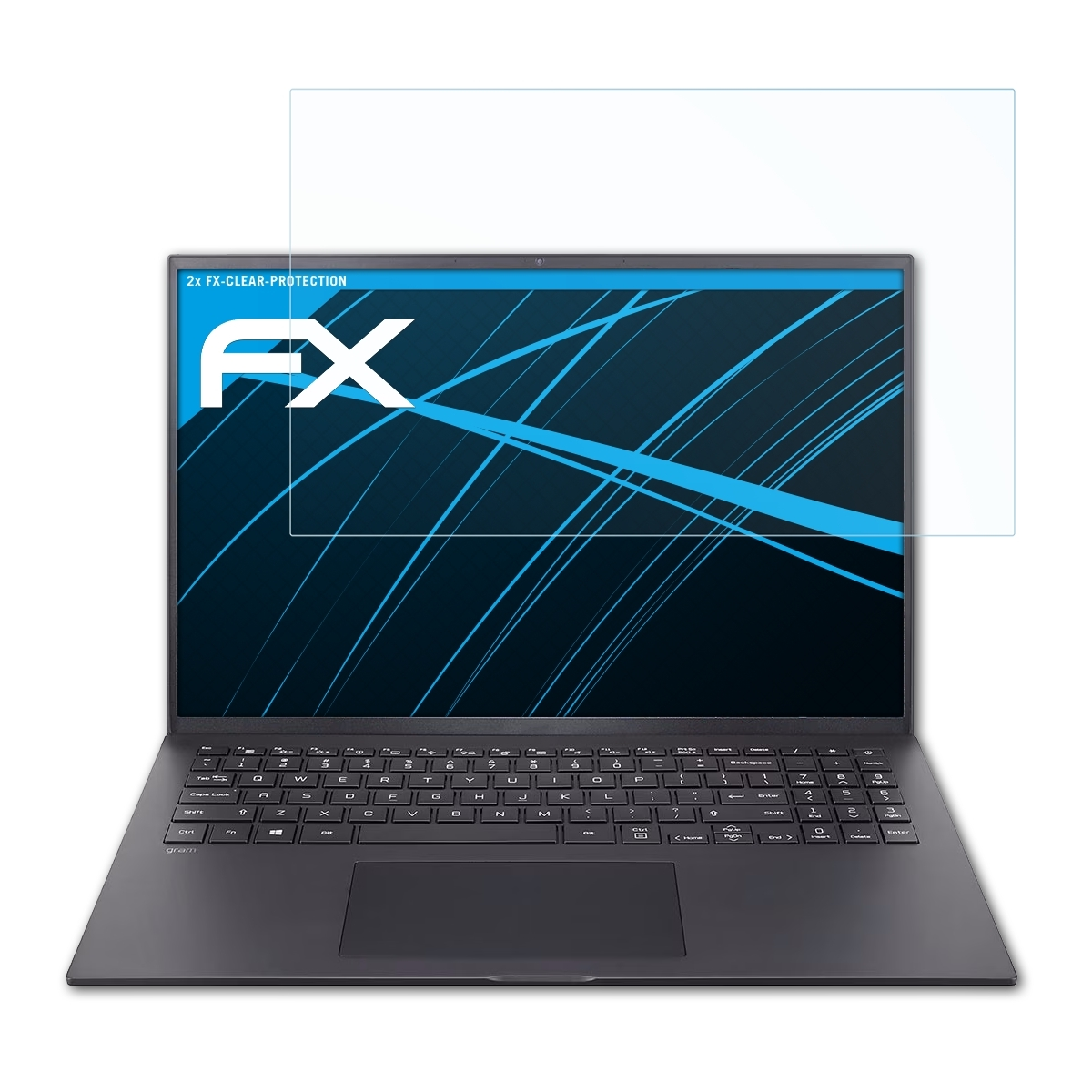 ATFOLIX 2x FX-Clear Displayschutz(für (16ZB90R-G)) Gram LG 16
