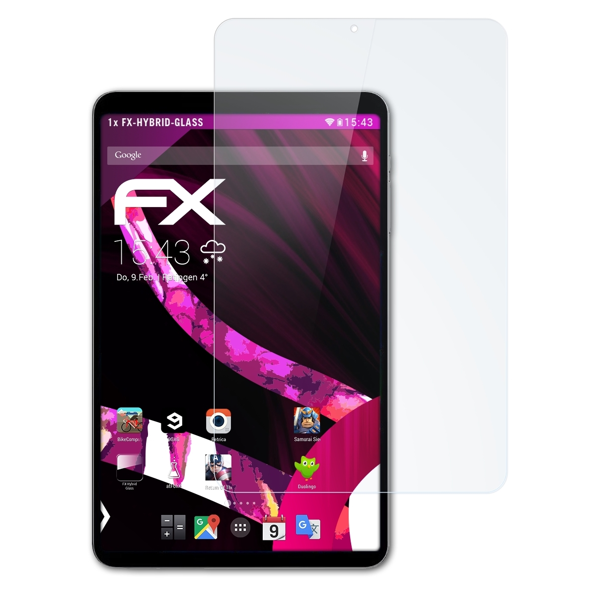 ATFOLIX FX-Hybrid-Glass Schutzglas(für Alldocube 50 Pro) Mini iPlay