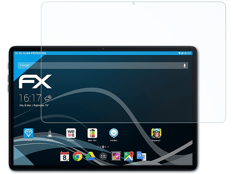 ATFOLIX 2x FX-Clear Displayschutz(für Teclast New P40HD)