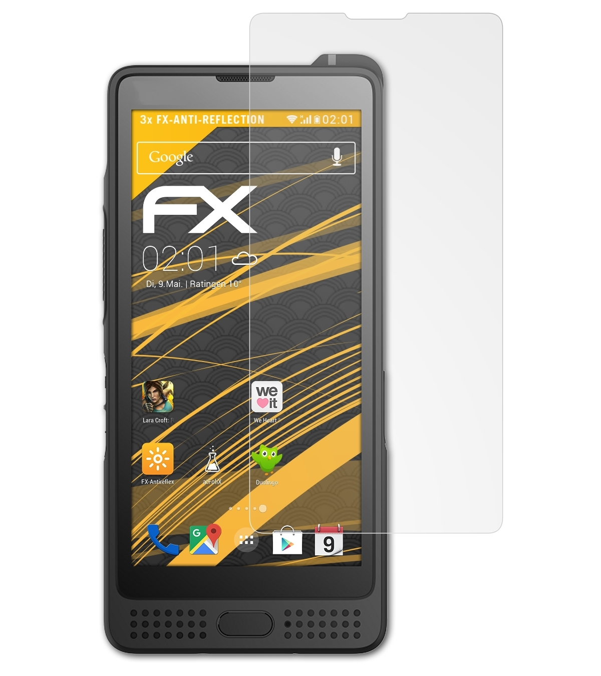 FX-Antireflex Sonim 3x Displayschutz(für ATFOLIX XP10)