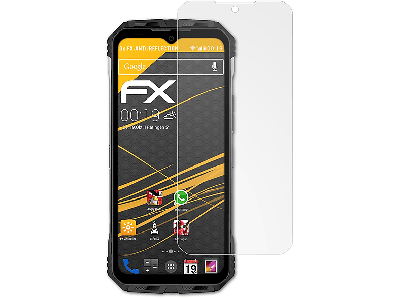 ATFOLIX 3x FX-Antireflex Displayschutz(für Doogee S110)
