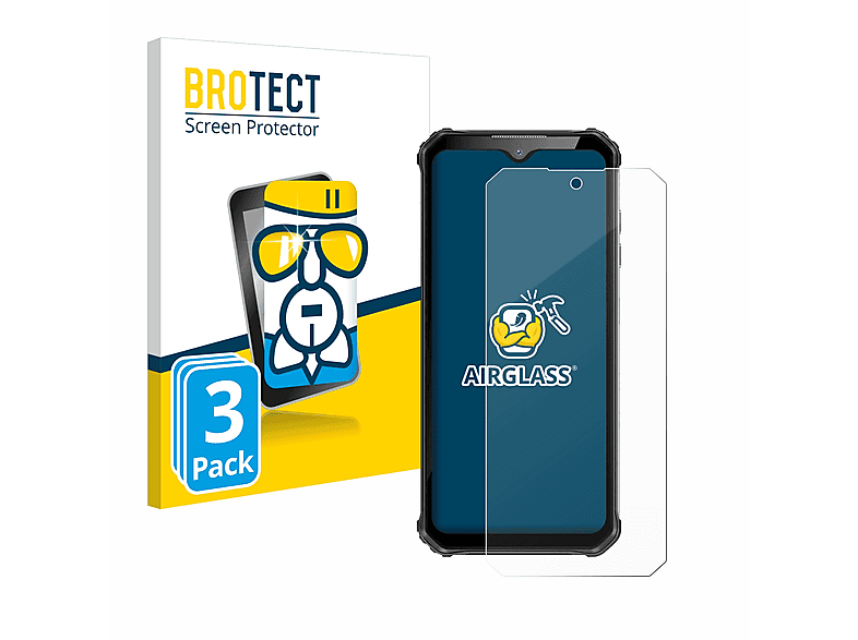 BROTECT 3x Airglass klare Schutzfolie(für Oukitel WP22)