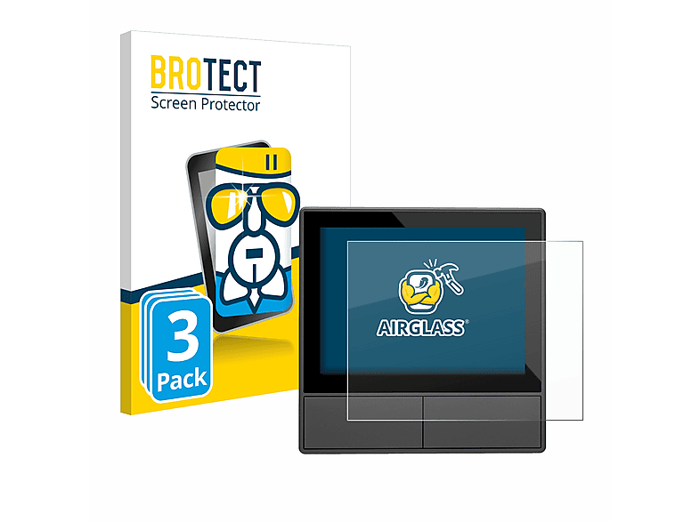 BROTECT 3x Airglass klare Schutzfolie(für SONOFF NSPanel Smart Scene Wall Switch EU)