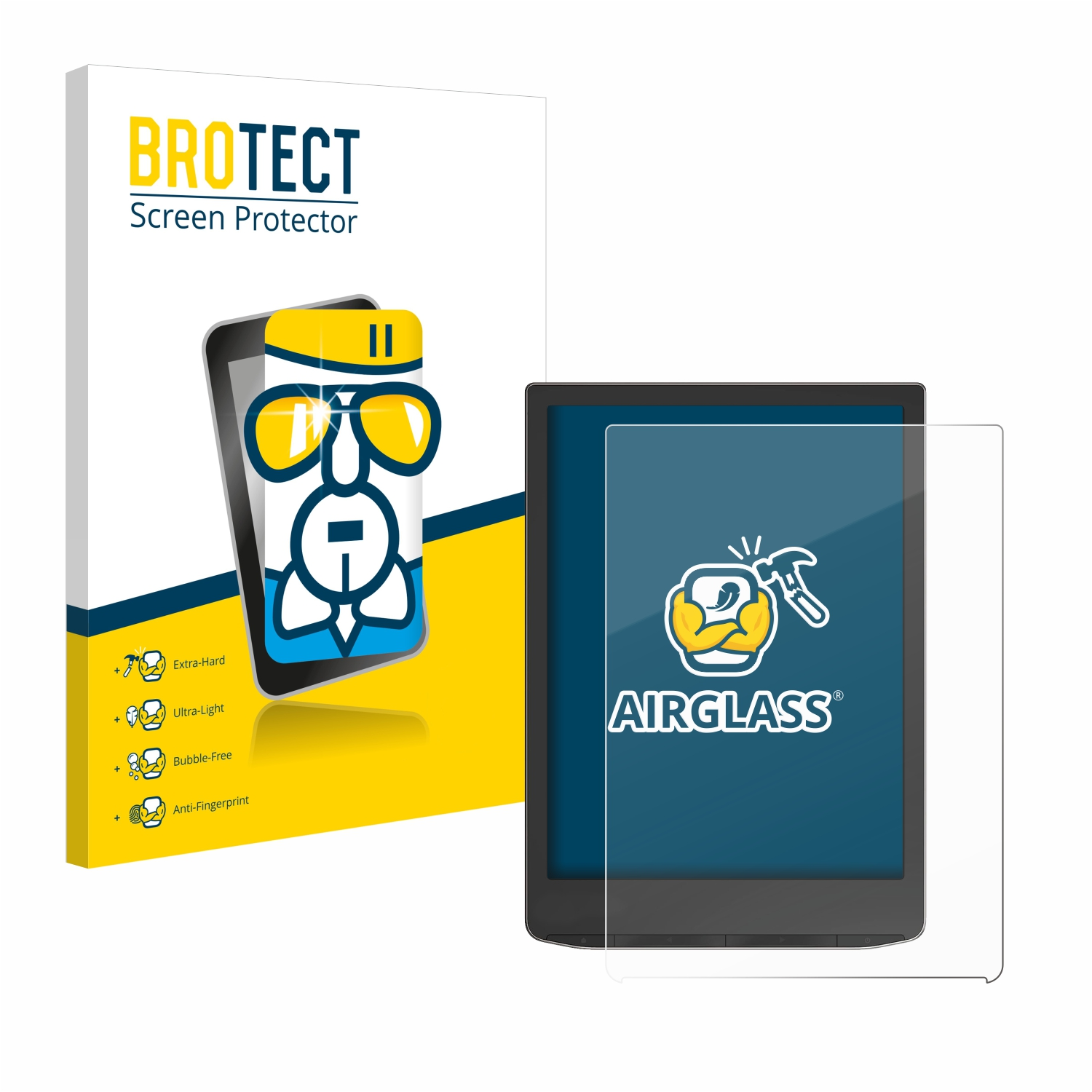 Airglass 4) InkPad Schutzfolie(für PocketBook BROTECT klare
