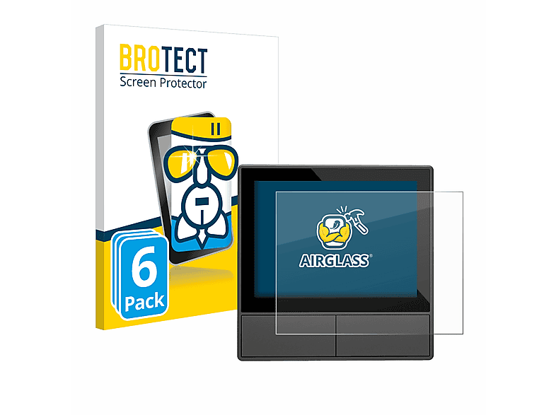 BROTECT 6x Airglass klare Schutzfolie(für SONOFF NSPanel Smart Scene Wall Switch EU)