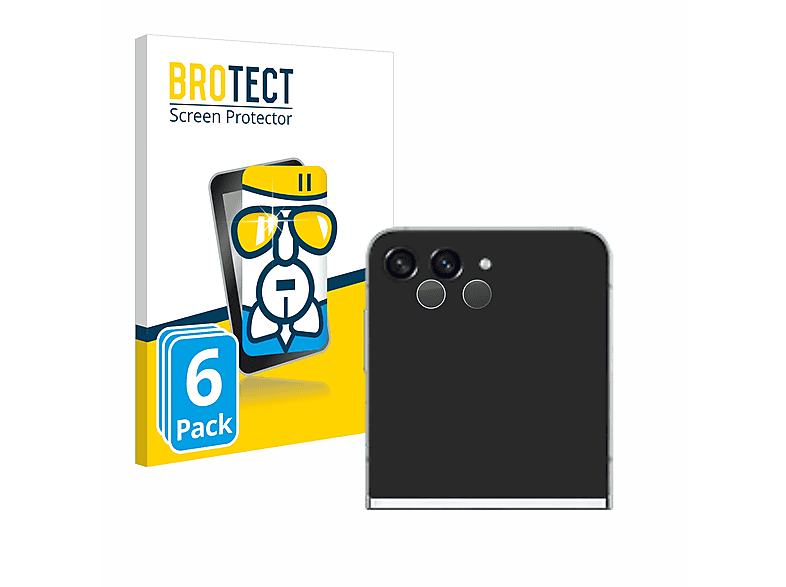 BROTECT 6x Airglass klare Schutzfolie(für Samsung Galaxy Z Flip 5)