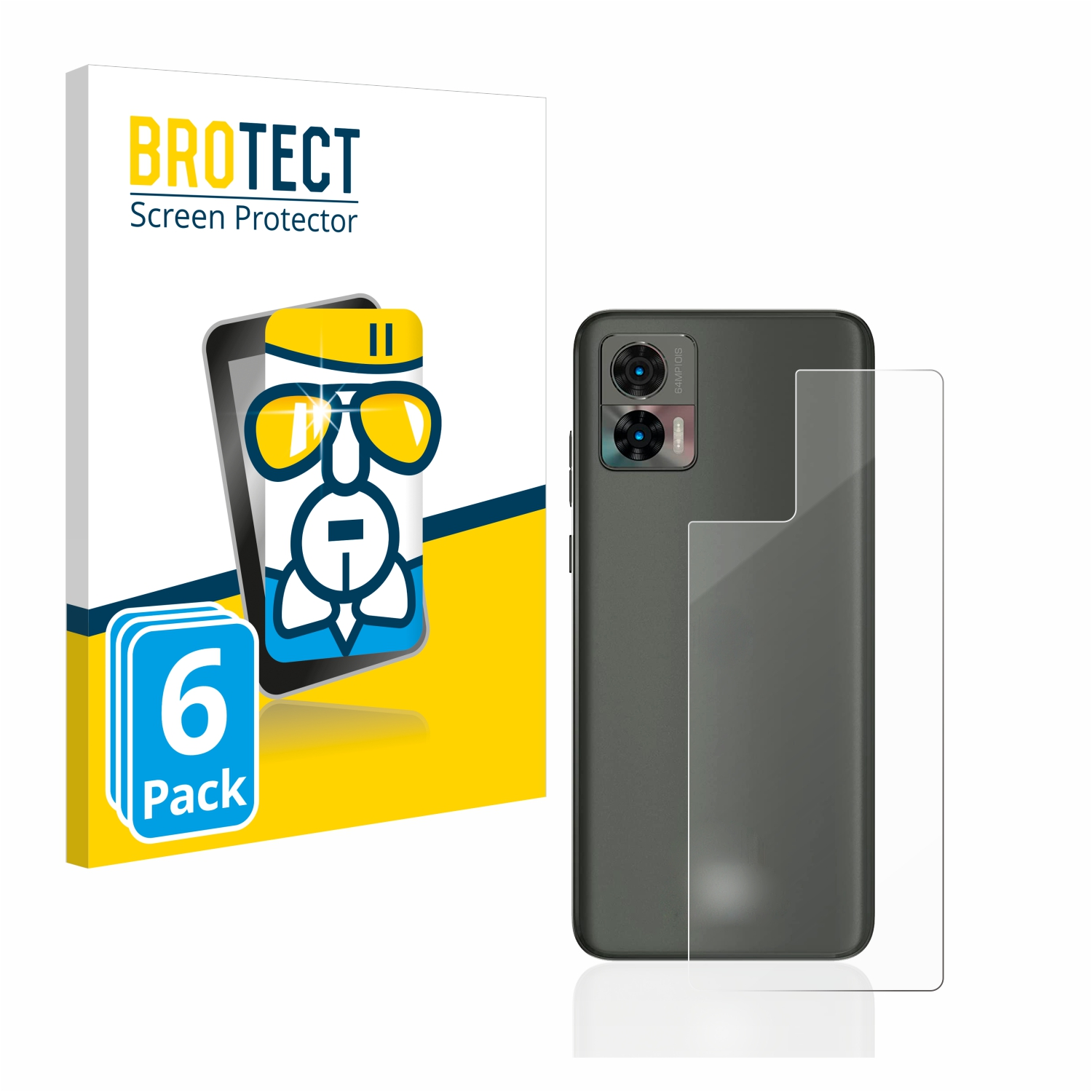 Edge klare Motorola 30 Neo) Schutzfolie(für 6x Airglass BROTECT