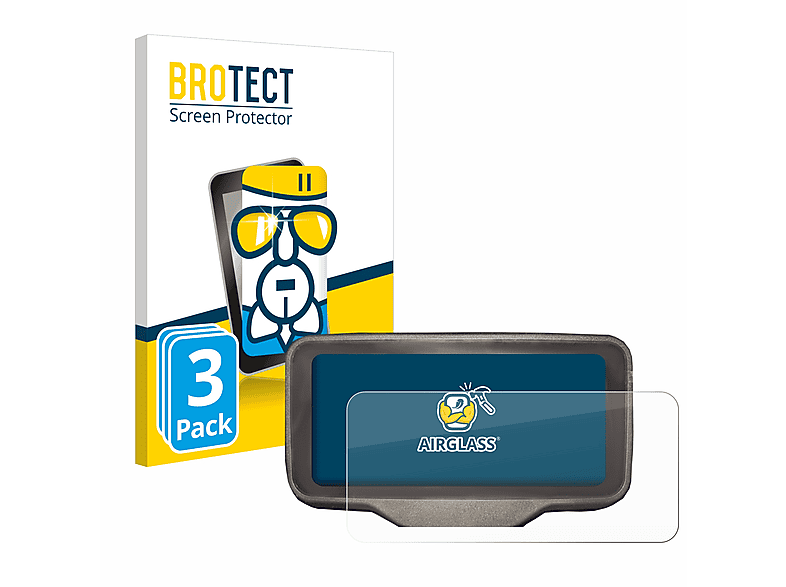 BROTECT 3x Airglass klare Schutzfolie(für Horwin SK3) | Navi-Taschen & -Schutzfolien