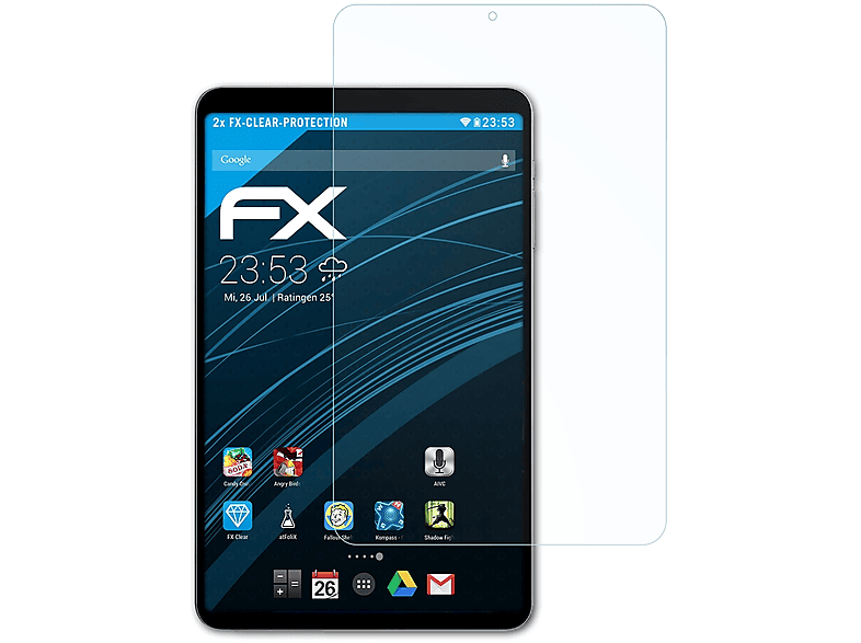 FX-Clear Pro) Alldocube 50 2x Mini ATFOLIX iPlay Displayschutz(für