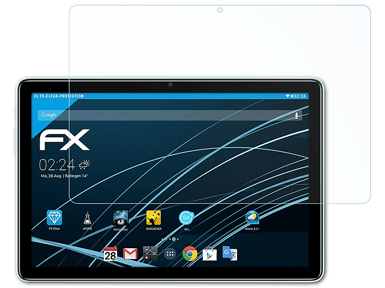 ATFOLIX 2x FX-Clear Displayschutz(für Doogee T10S)