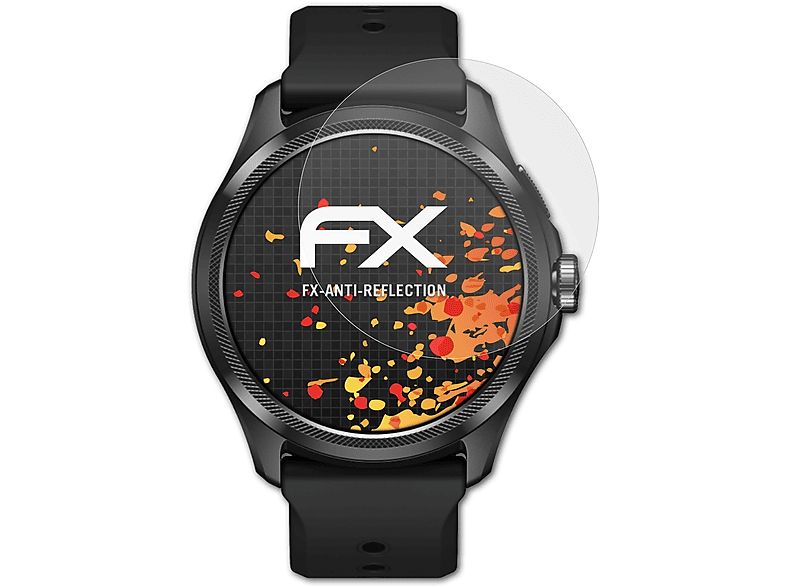 ATFOLIX 3x FX-Antireflex Displayschutz(für Mobvoi TicWatch Pro 5)