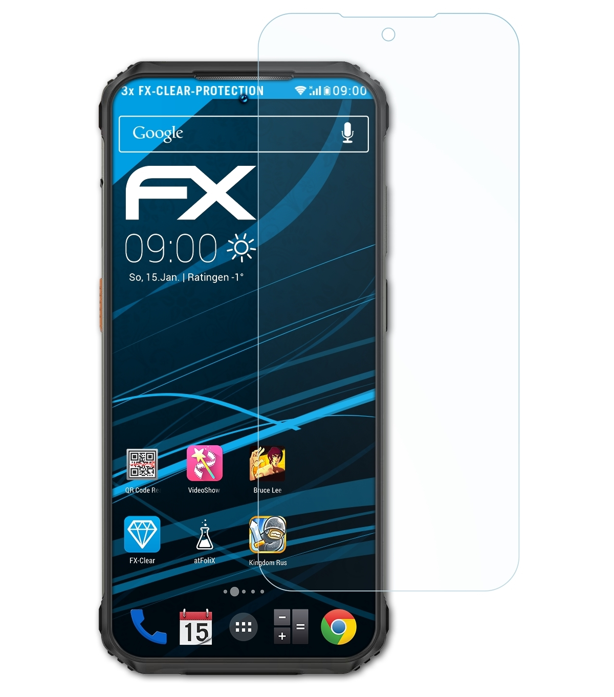 FX-Clear Ulefone Armor ATFOLIX Displayschutz(für 3x 21)