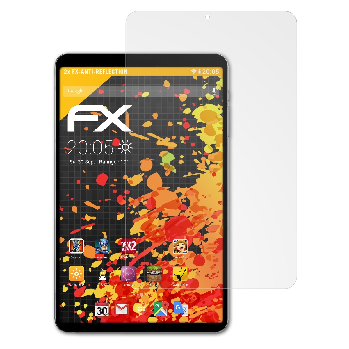 ATFOLIX 2x Alldocube Mini FX-Antireflex Pro) iPlay Displayschutz(für 50