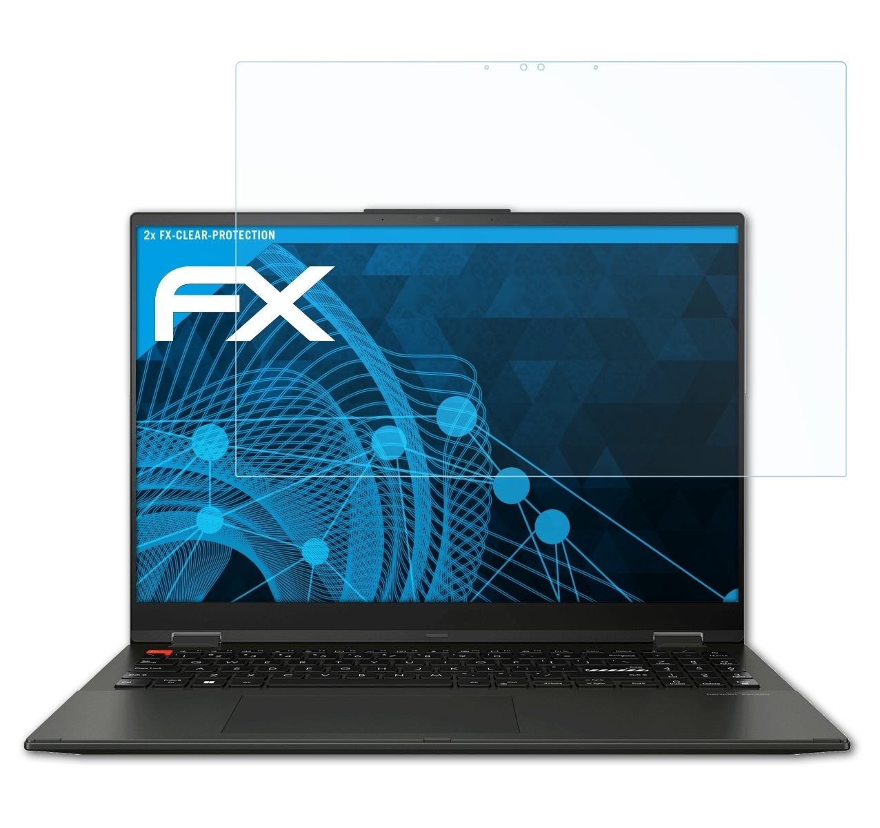 ATFOLIX 2x FX-Clear Displayschutz(für Asus OLED) Flip 16 S Vivobook