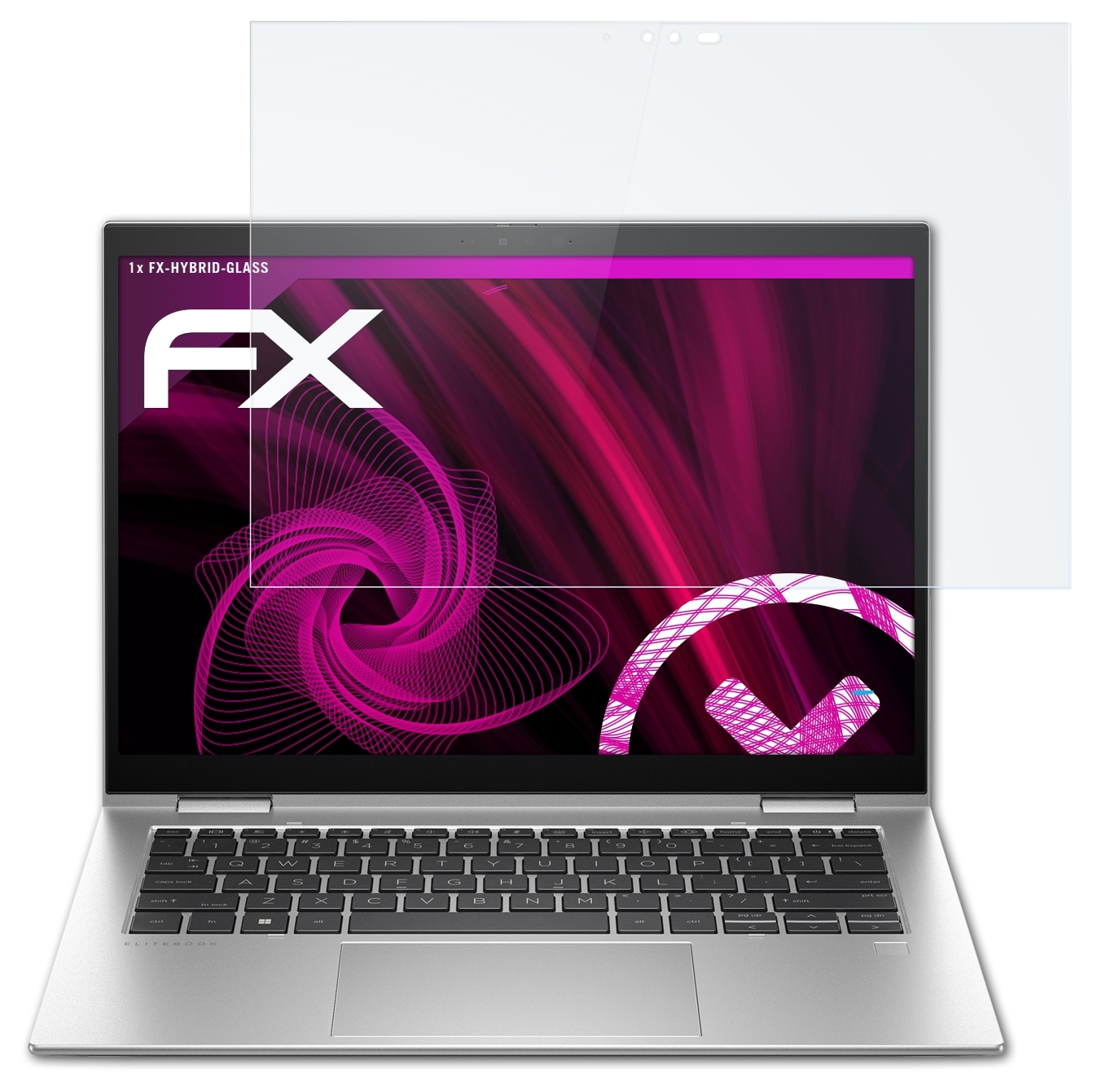 ATFOLIX EliteBook HP G10) Schutzglas(für FX-Hybrid-Glass x360 1040