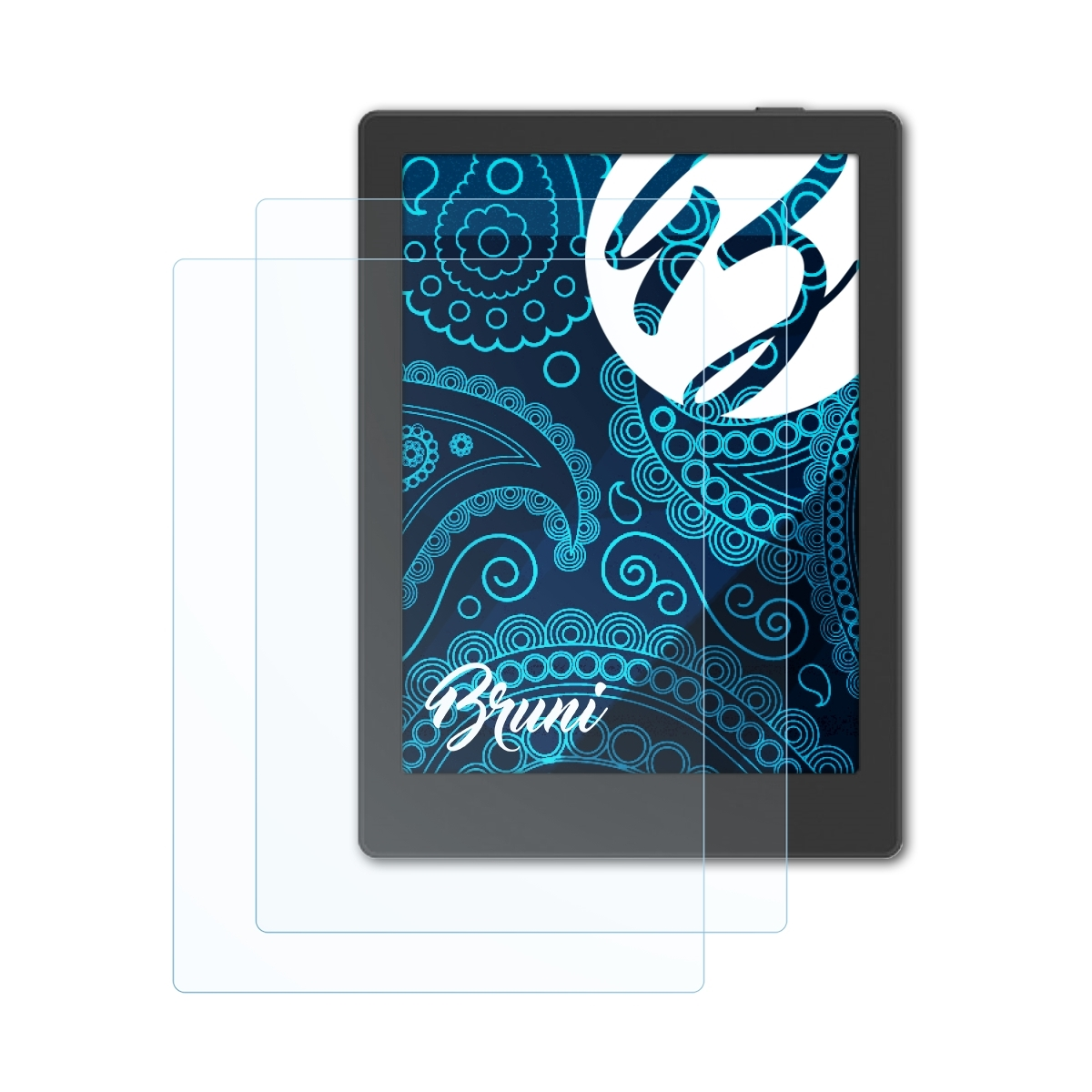 BRUNI 2x Basics-Clear Schutzfolie(für BOOX 5) Poke