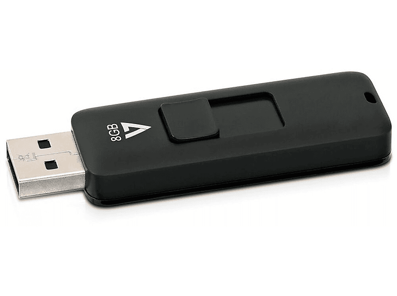 V7 VF28GAR-3E USB-Flash-Laufwerk (Schwarz, 8 GB)