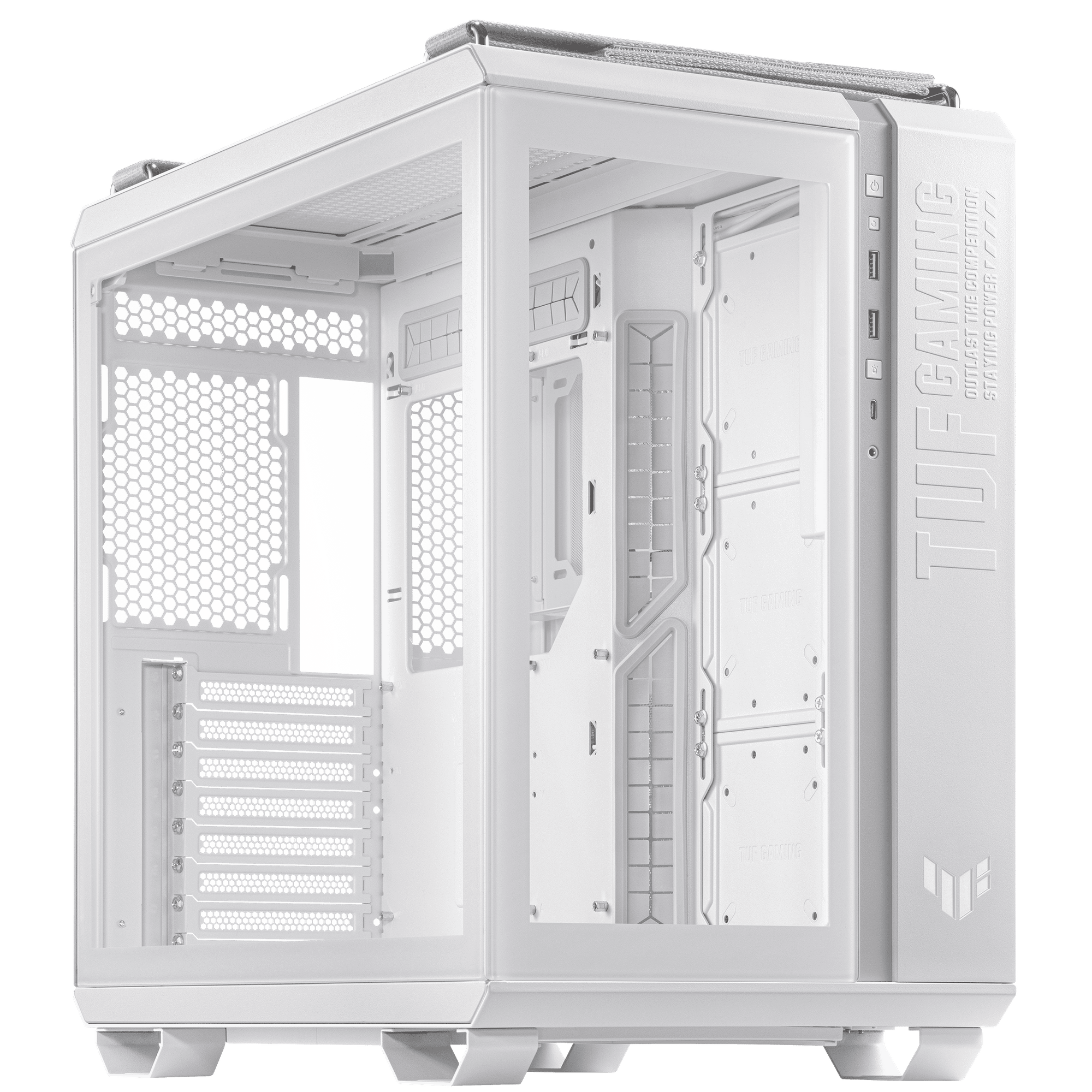 ASUS HOUSING, Case Edition GT502 weiß / CHASSIS Tempered White PC Glas