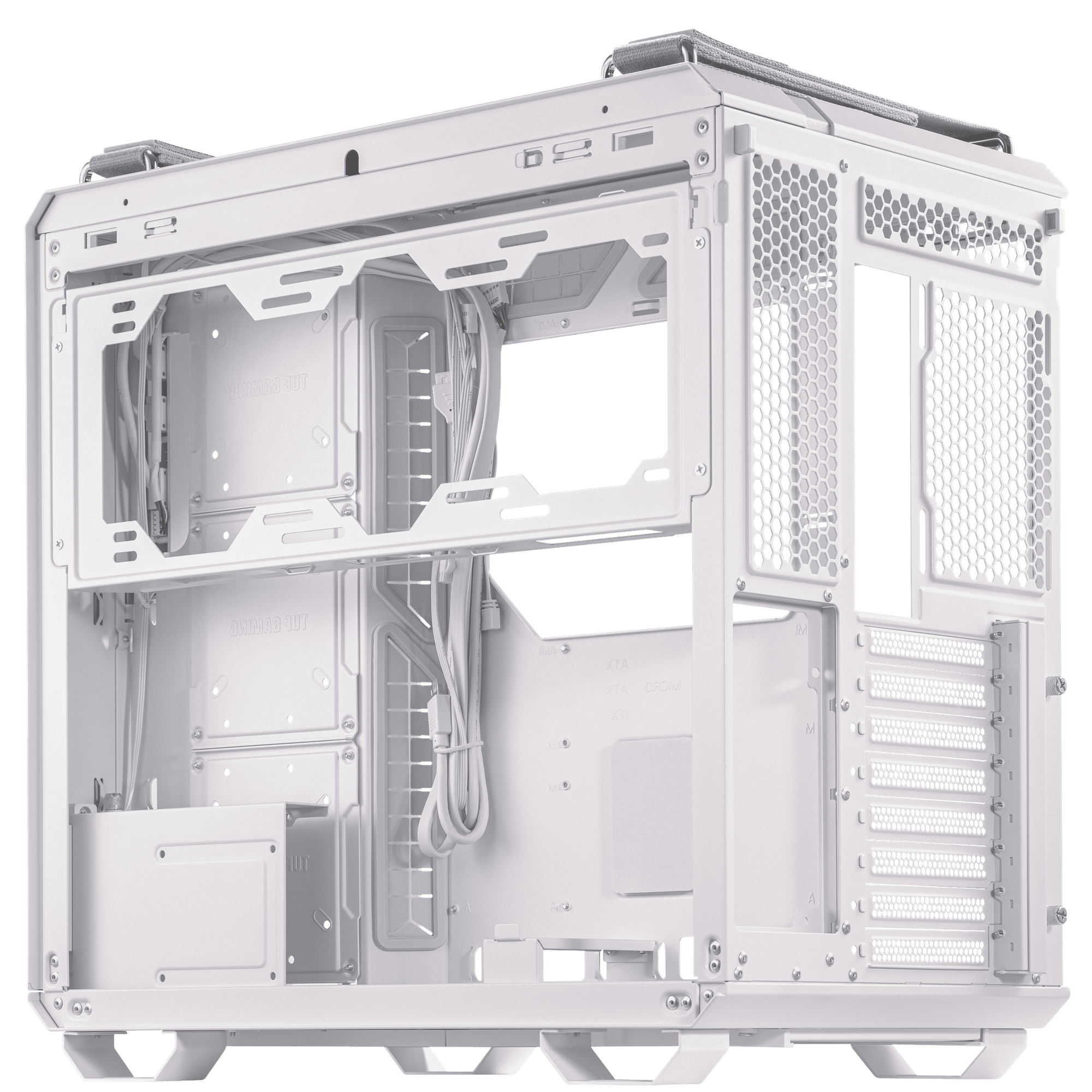 PC HOUSING, GT502 / Glas Edition White Case CHASSIS ASUS Tempered weiß