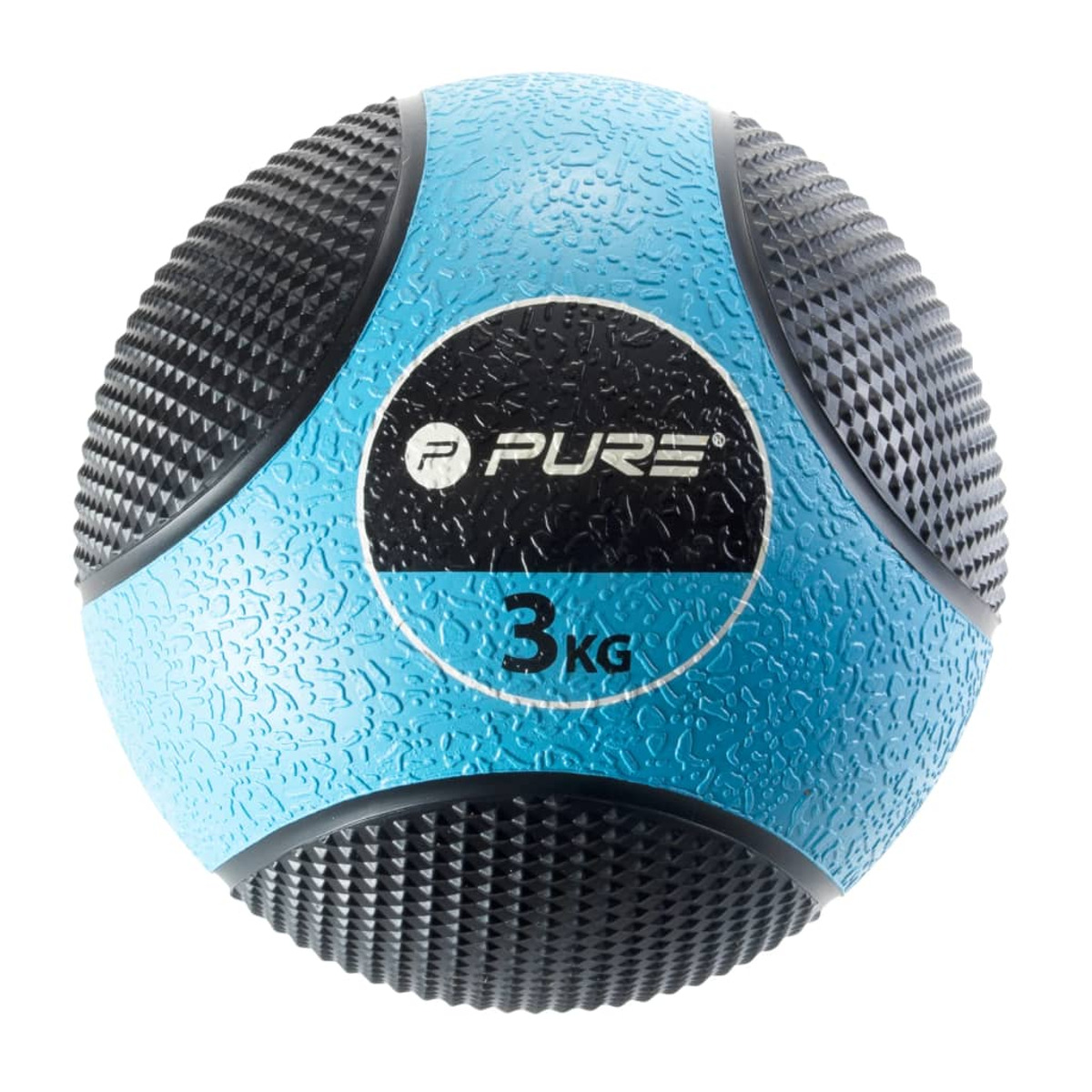 Gymnastikball, Blau 424471 Schwarz und PURE2IMPROVE