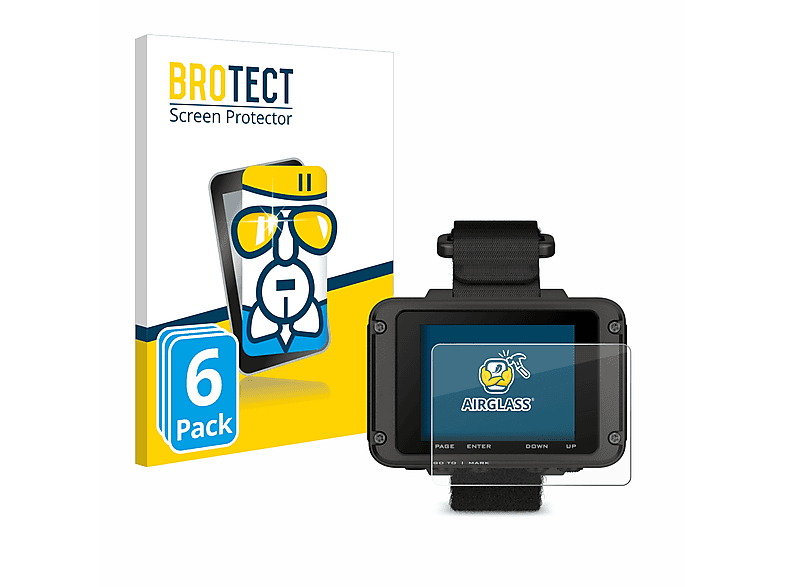 6x BROTECT Schutzfolie(für Foretrex klare Garmin 801) Airglass