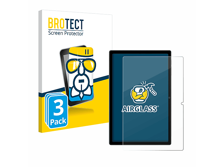 BROTECT 3x Airglass klare Schutzfolie(für Blackview Tab 15 Pro 10.5\