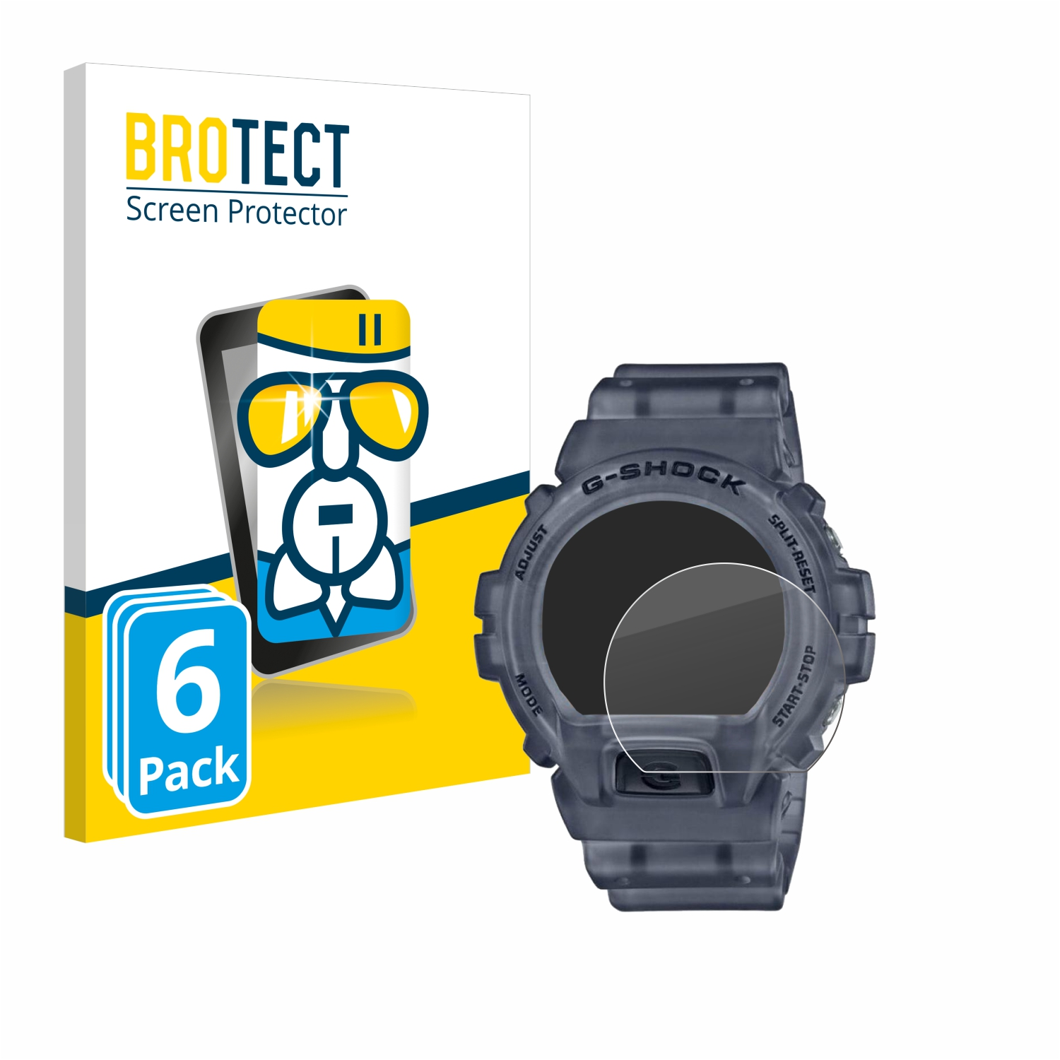 BROTECT 6x Airglass klare Schutzfolie(für DW-6900) Casio G-Shock