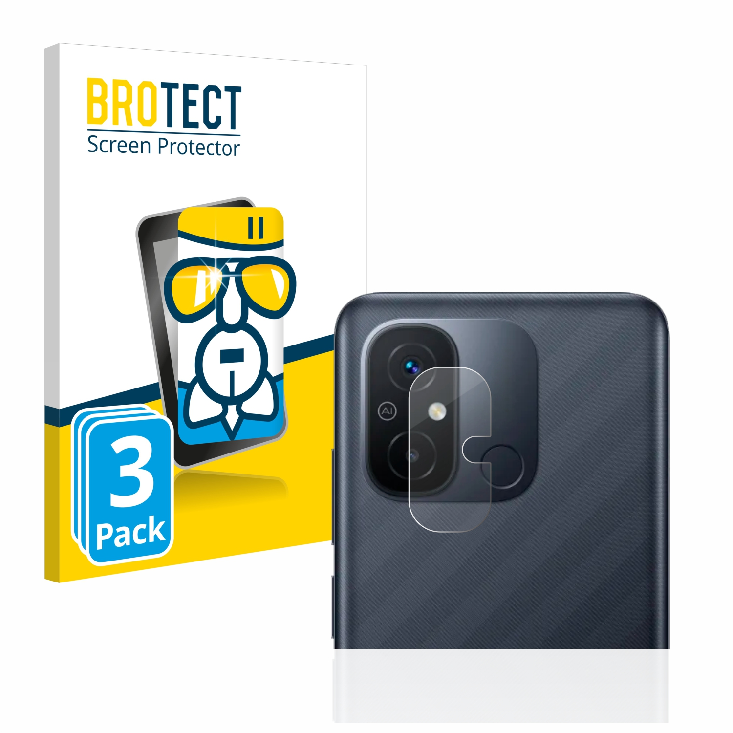 BROTECT 3x 12C) Schutzfolie(für Airglass Redmi klare Xiaomi
