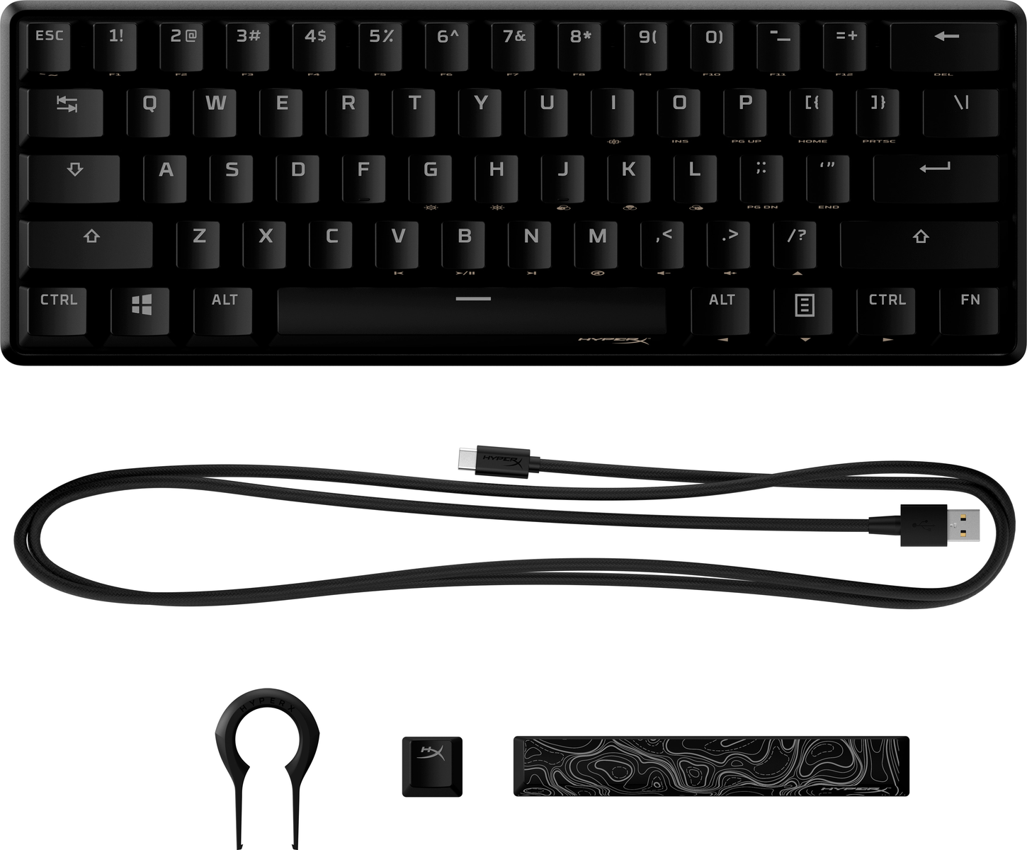 HYPERX 4P5N4AA#ABA ALLOY ORIGINS 60, Tastatur, Mechanisch, Sonstiges
