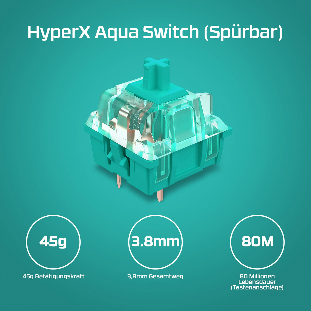 HYPERX 4P5N4AA#ABA ALLOY ORIGINS 60, Tastatur, Mechanisch, Sonstiges