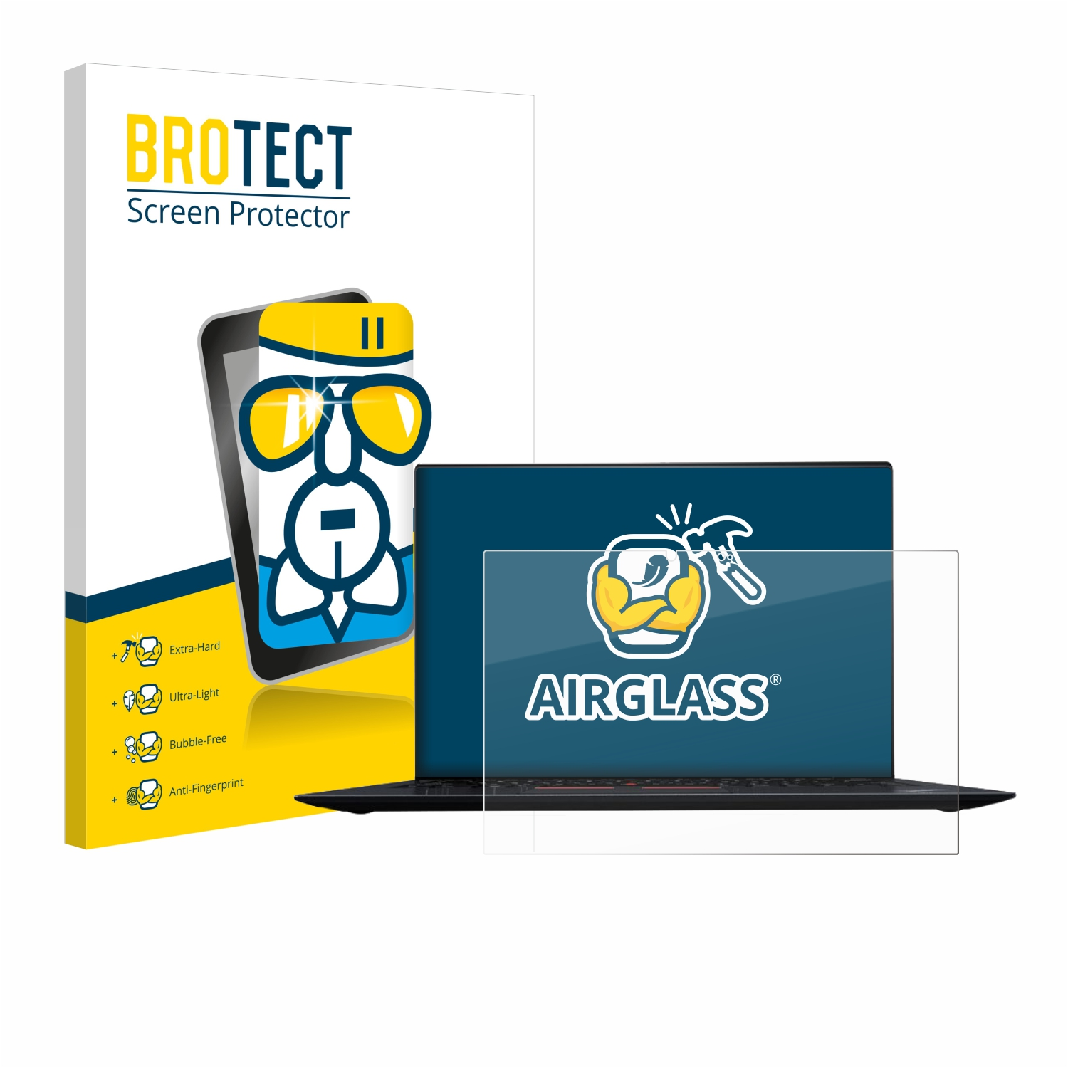 BROTECT Airglass klare Yoga Schutzfolie(für Gen.)) X1 ThinkPad (2. Lenovo