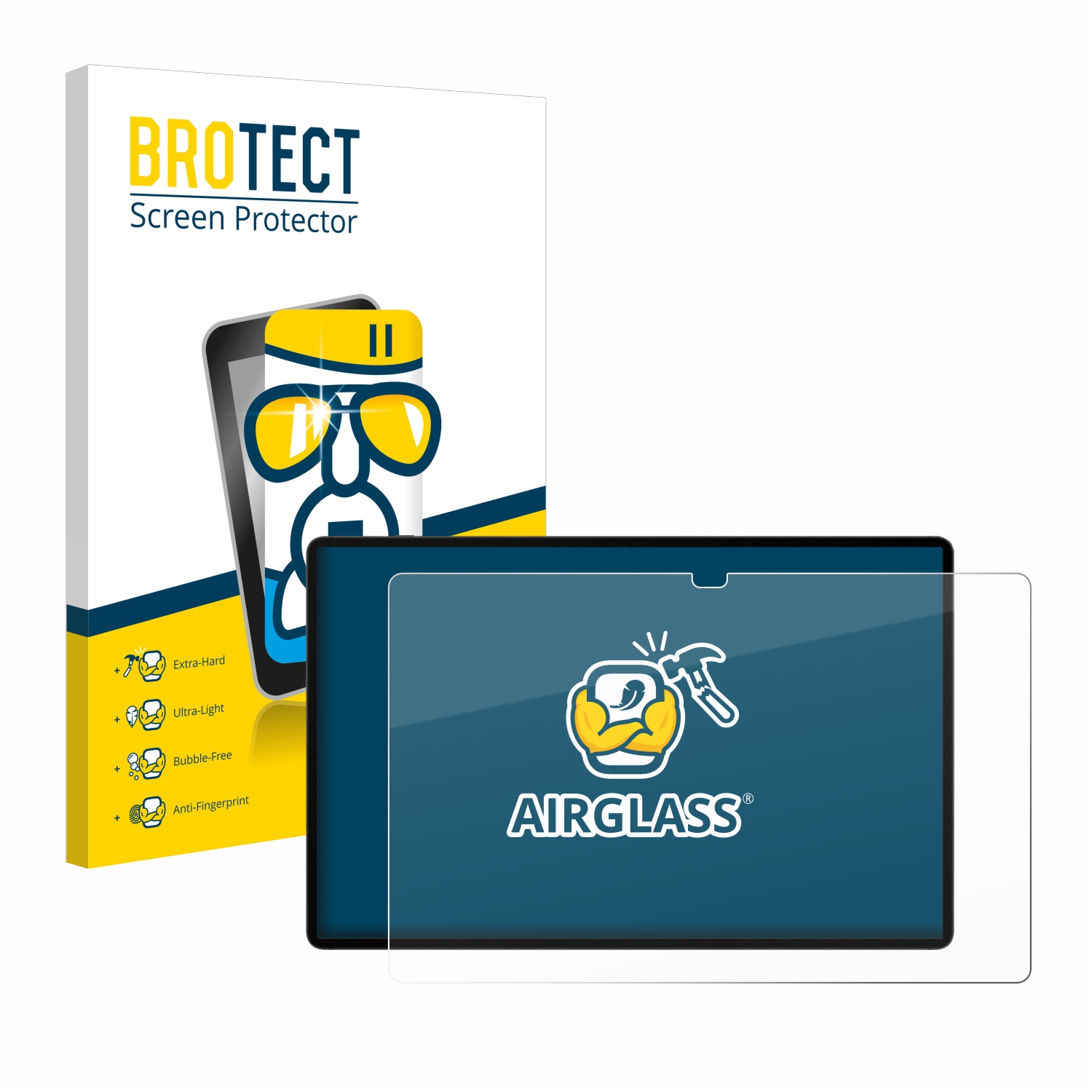 BROTECT Airglass Ultra 5G) Galaxy Tab S9 Schutzfolie(für klare Samsung