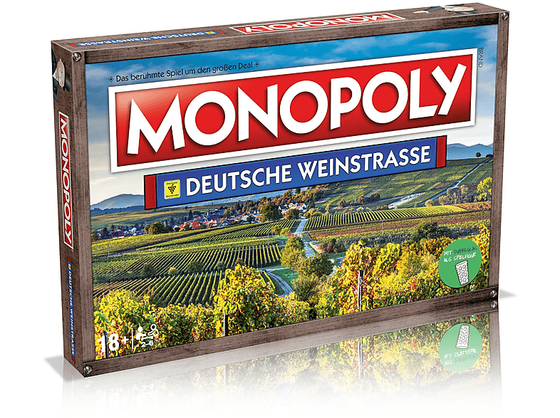 WINNING MOVES Monopoly Brettspiel - Deutsche Weinstrasse Top Trumps inkl