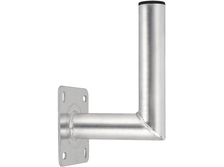 PREMIUMX 18cm Wandhalter Aluminium SAT Wand SAT-Wandhalterung, Silber TÜV-Geprüft Halterung