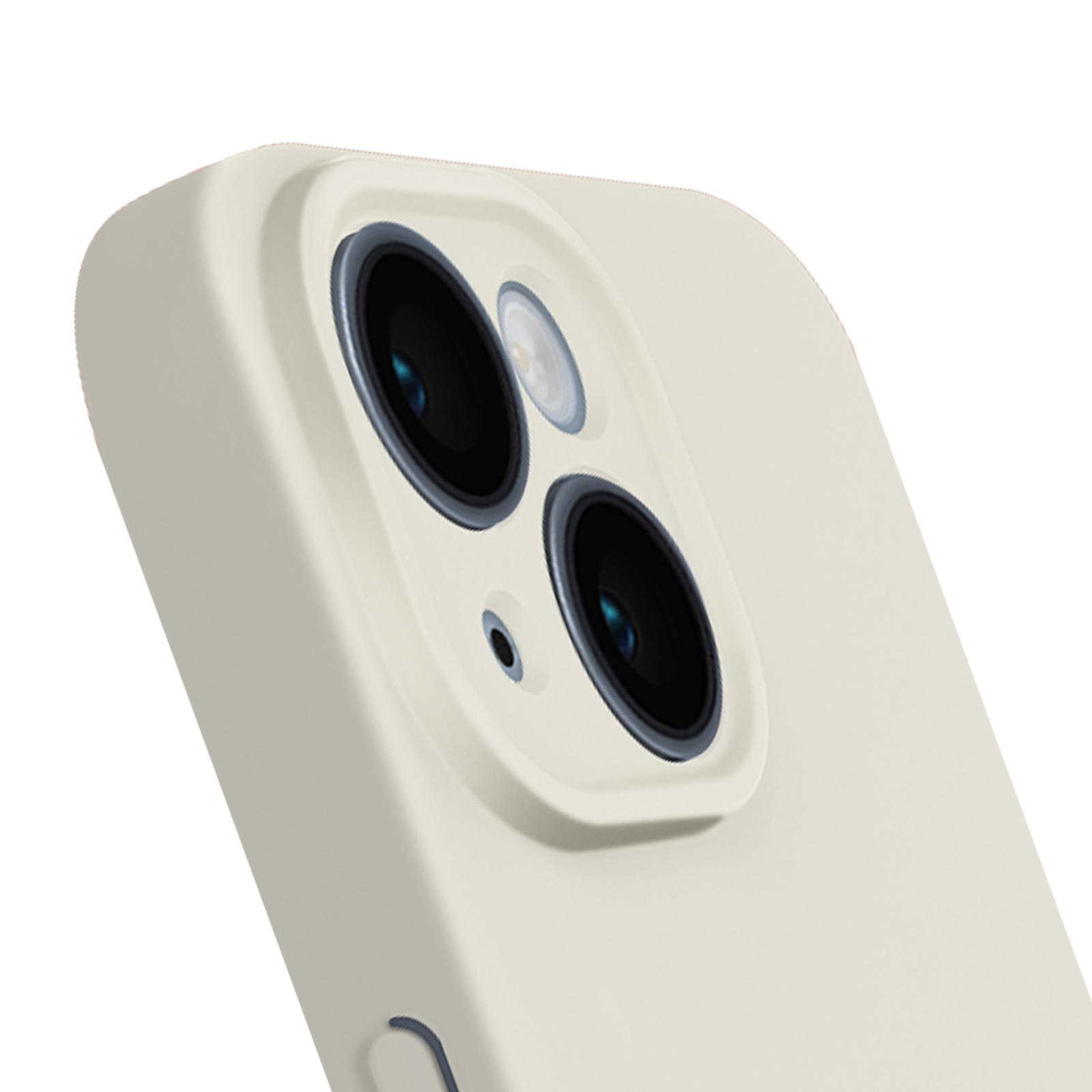 mit iPhone 15, Sweet AVIZAR geschützter Apple, Kamera Backcover, Silikonhülle Weiß Series,