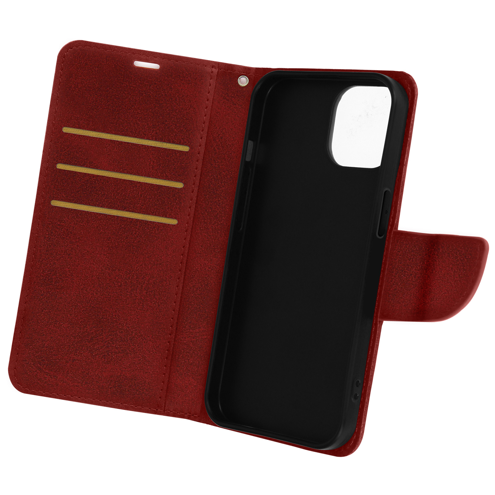 AVIZAR Drag Bookcover, iPhone 15, Series, Rot Apple