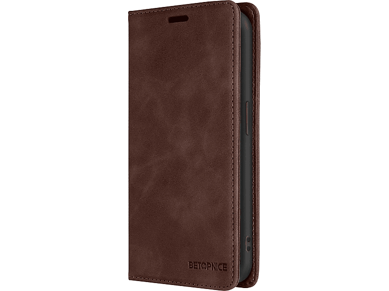 Bookcover, iPhone RFID-Blocker 15 Braun Series, Pro, Apple, AVIZAR