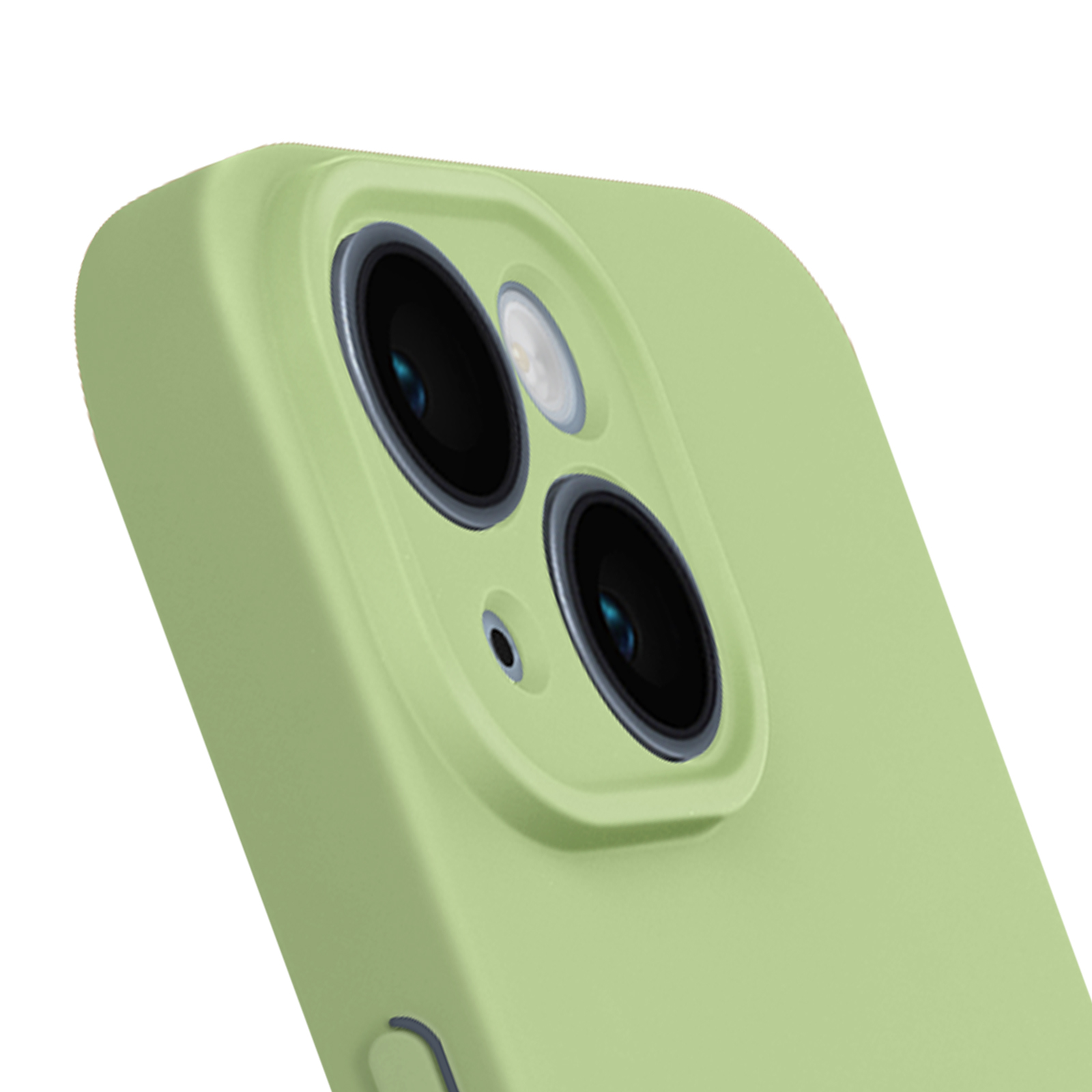 Plus, AVIZAR iPhone Series, mit Kamera geschützter Apple, Backcover, Sweet Zitronengrün Silikonhülle 15