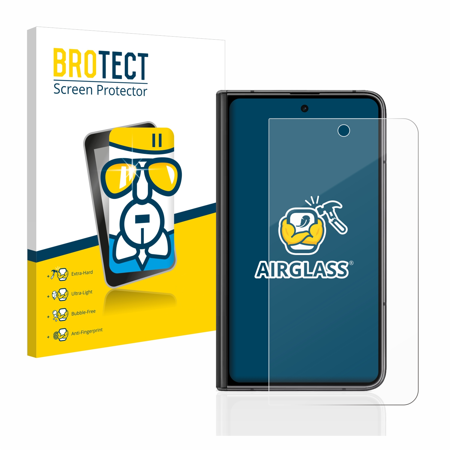 BROTECT Airglass klare Schutzfolie(für Google Fold Display)) Pixel (Äußeres