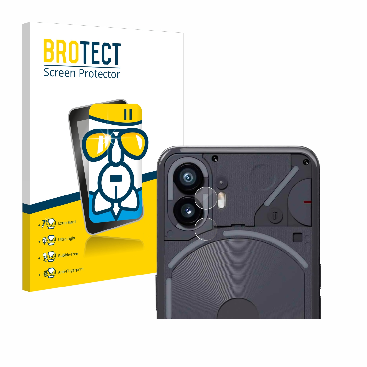 klare Phone (2)) BROTECT Schutzfolie(für Nothing Airglass