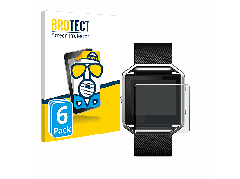 BROTECT 6x matte Schutzfolie(für Fitbit Blaze) | Smartwatch Schutzfolien & Gläser